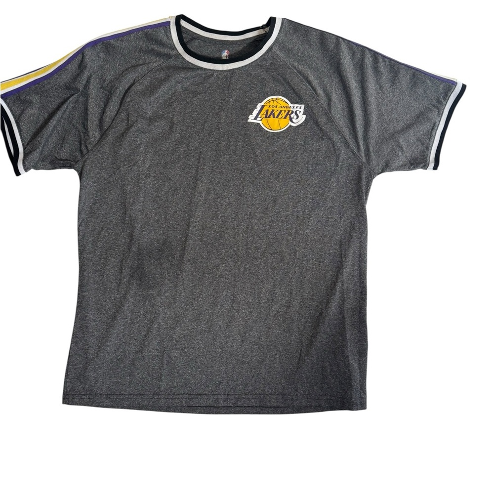 Los Angeles Lakers NBA Gray Short Sleeve Shirt‎